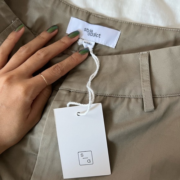 NWT style addict cotton Anderson khaki trousers - Picture 5 of 5